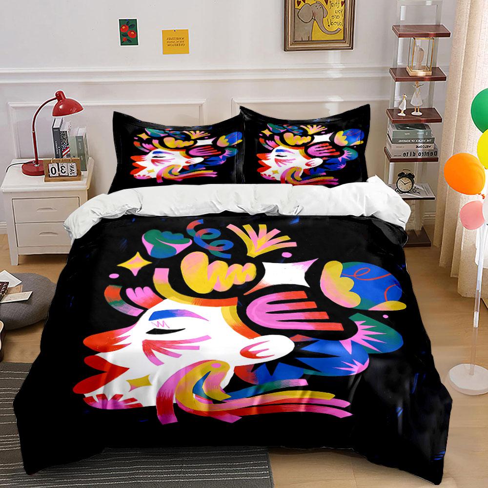 

Abstract colorful floral shapes. Bedding sets Duvet cover sets Duvet covers Pillowcases(1 * Duvet Cover 2 * Pillowcases, without duvet insert) 135x200cm