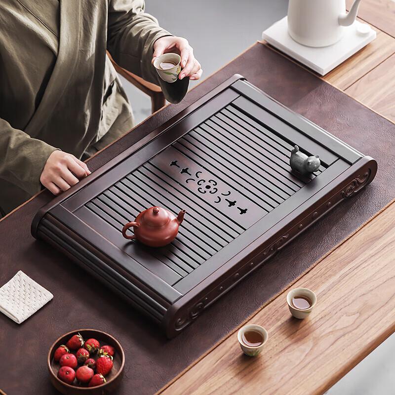Premium Solid Wujin Sandalwood Tea Tray