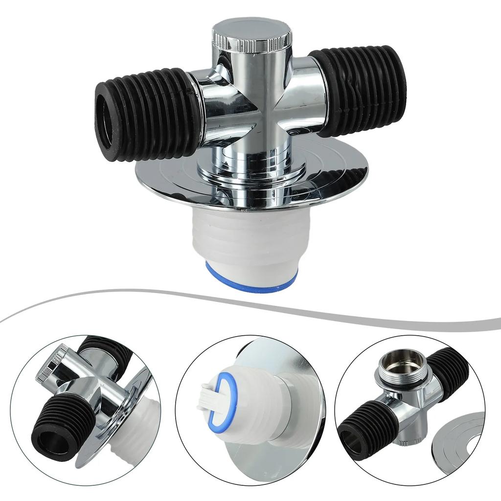 Automatic Closing Core Sewer Tee Connector 19-32MM Hose Compatibility ABS Material Prevent Water Backflow For Washing Machines