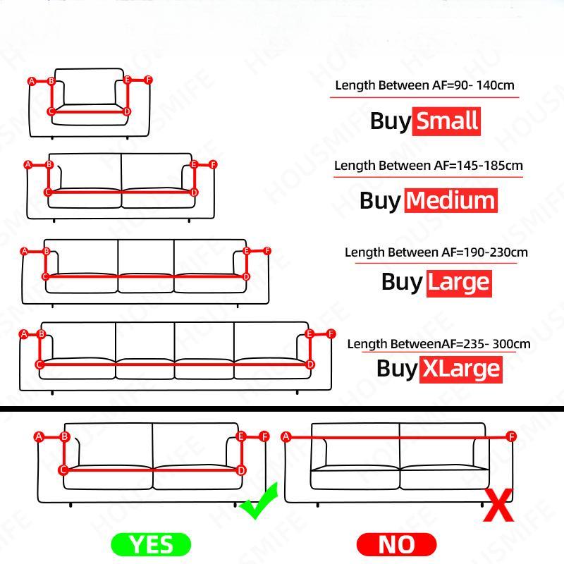 Thicken Plush Elastic Sofa Covers For Living Room Sectional Corner Furniture Slipcover Couch Cover 1 /2 /3 /4 Seater Solid Color