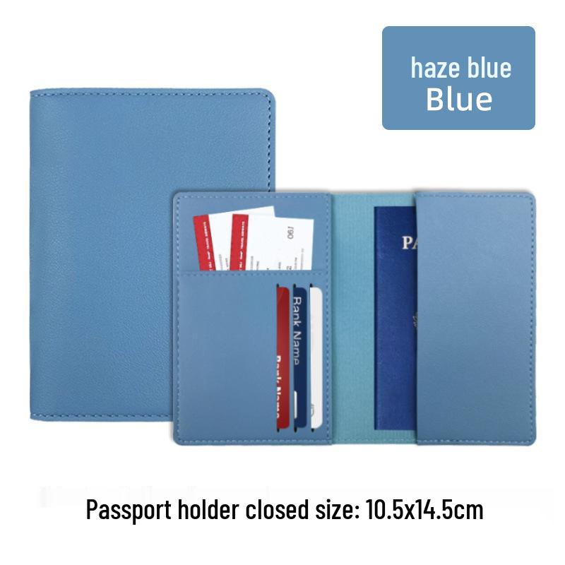 Multi-Card Slot Leather Passport Protection Book: PU Leather Multi-Functional Travel Passport Holder