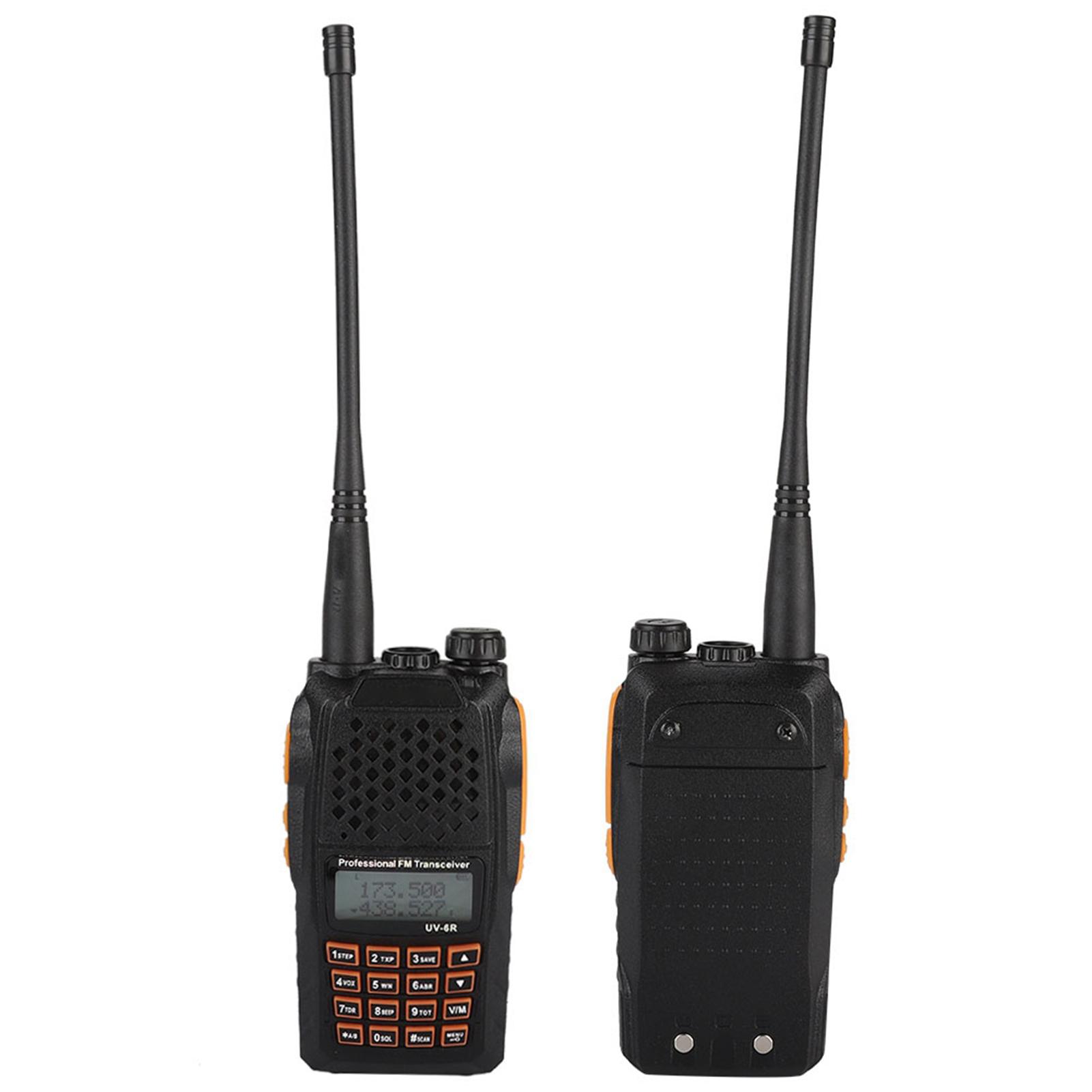 

7 Вт UV6R перезаряжаемая рация с голосовыми подсказками и ЖК-дисплеем 128 каналов двусторонней радиосвязи US Plug