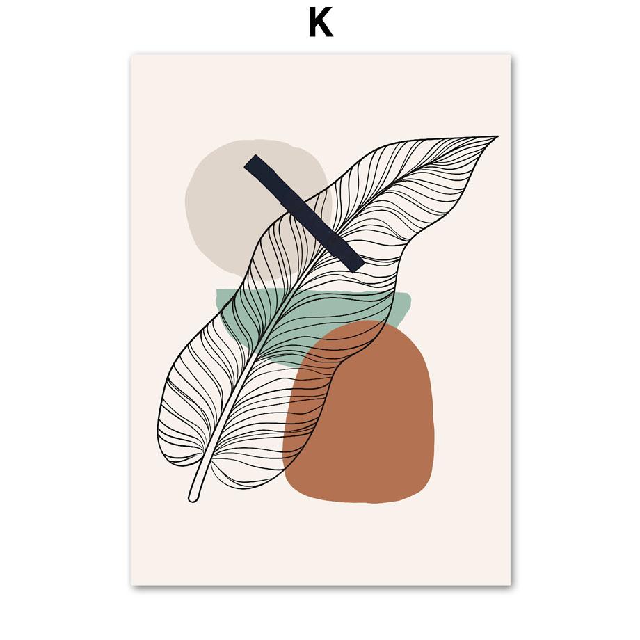 Abstract Matisse Dance Plants Leaf Lines Posters And Prints Canvas Painting Nordic Wall Art Pictures For Living Room Decor