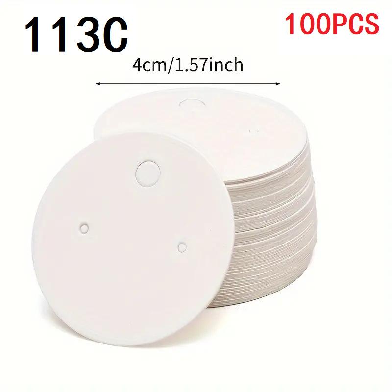 

100 листов, крафт-бумага, карточка для демонстрации серег, подвесной тип, зажим для этикетки, подходит для малого бизнеса, бирки для серег, карточки для украшения ювелирных изделий Pack of 100