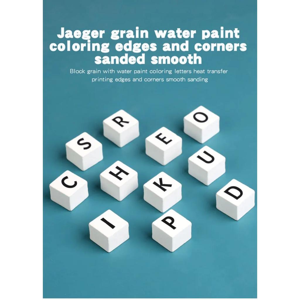 Wooden Building Block Puzzle Alphabet Spelling Educational Toy Letter Recognition Logical Thinking Learning Playset for Kids