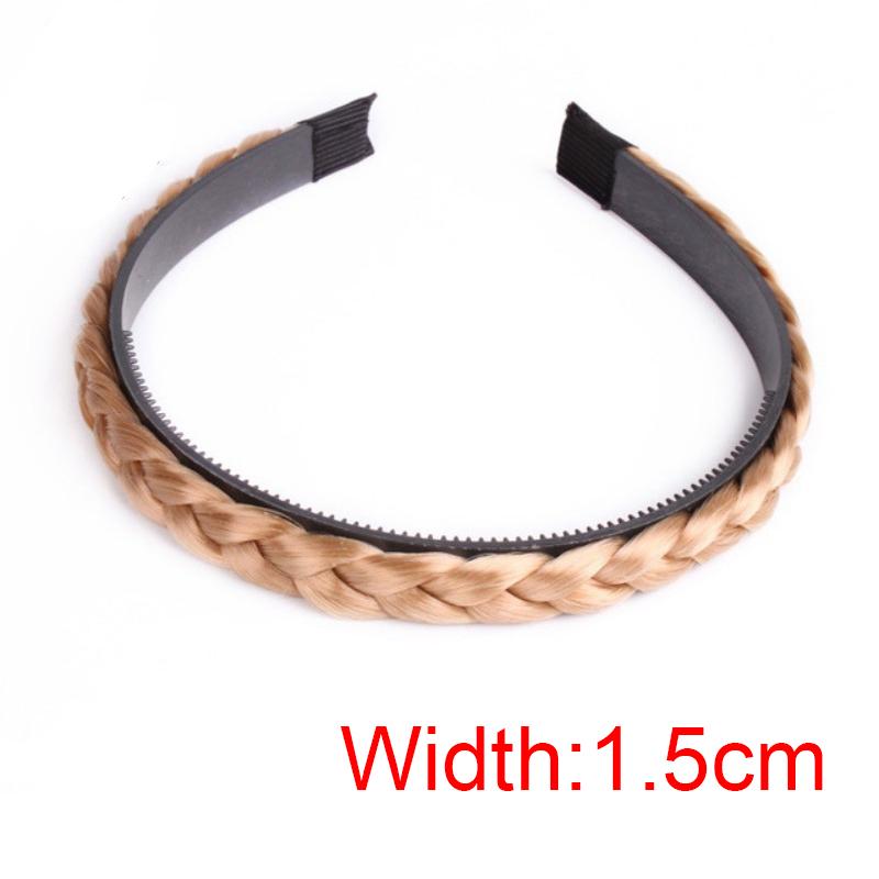 Damen Haarband Fischgrätenzopf Faule Perücke Twist Zopf Stirnband Haarnadel Böhmische Mode Rutschfester Kopfschmuck Braut Haarschmuck