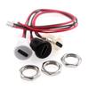 Threaded Type C Female Socket Connector Pre Soldered Wires Anticorrosion Shell For Diy Car Modification Device Repair