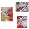 6Pcs Christmas Holly Berries Branch Holly Berries Stems Christmas Plant Decoration For Christmas Party Centerpieces