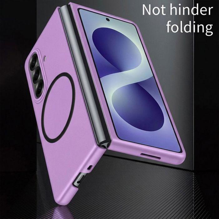 Coque pour Samsung Galaxy Z Fold 8 Ultra, Antichoc avec Cercle Magnétique - Violet - 2 Verres Trempés