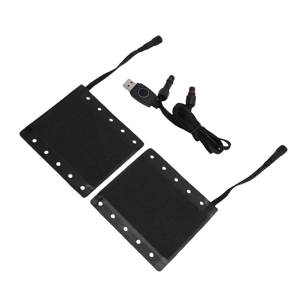 USB Heated Motorcycle Grips Cover Fast Heating Handlebar Universal ATV Hand Warmers 3 Heat Settings IP67 Water Proof