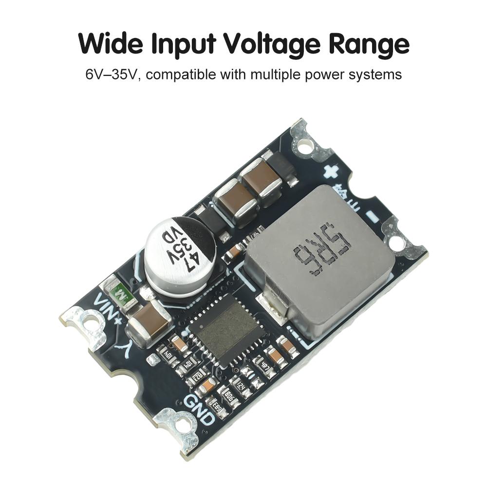 DC-DC Buck Module 6-35V to 5V 12V Fixed Output Power Converter 8A Mini Buck Regulator Step Down Module with TVS 500kHz lowripple