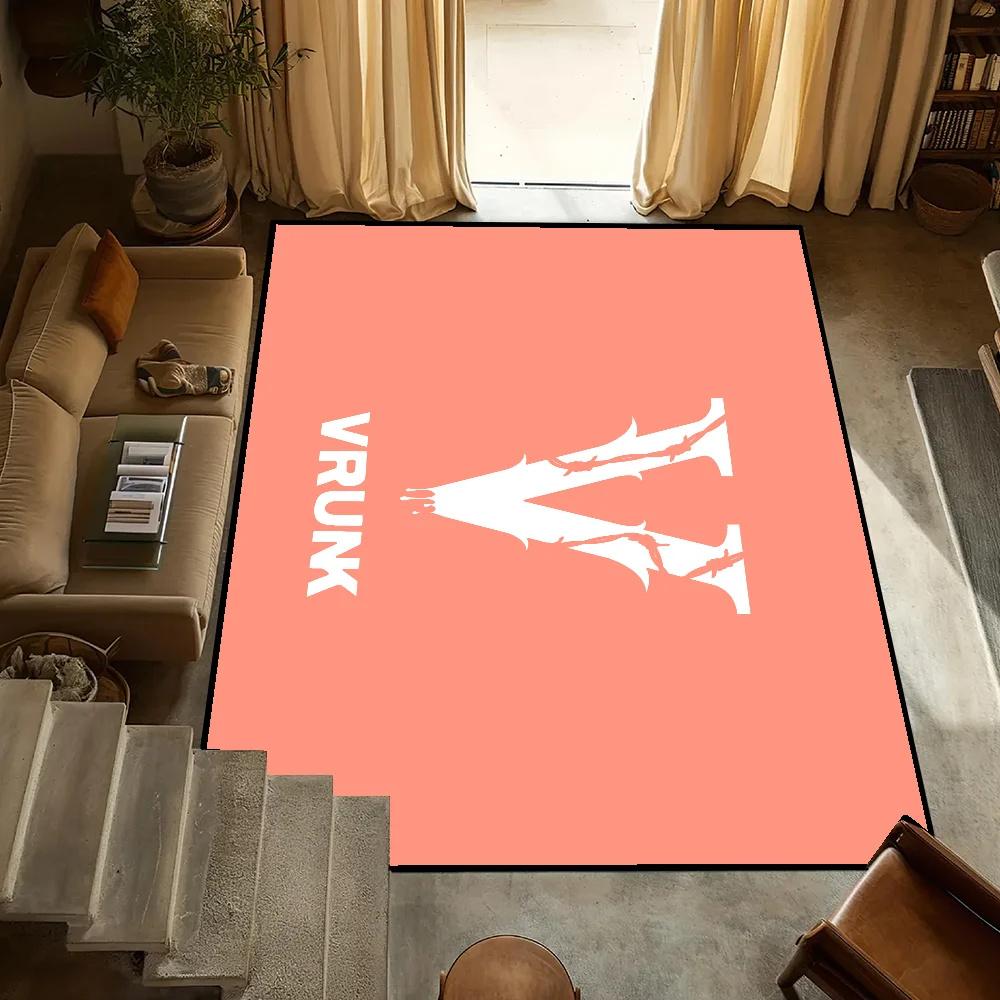 V-Vrunk Printed Small Carpet Anti-Slip Kitchen Fashion Bedroom Non Slip Washable Rug Luxury Living Room Entrance Decoration