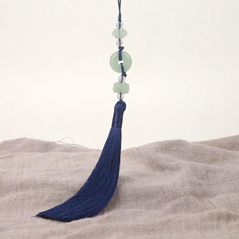 2Pcs Imitation Chinese Knot Tassels DIY Curtain Clothes Bag Craft Supplies Classical Style Tassel Pendant 13cm Beaded Fringe