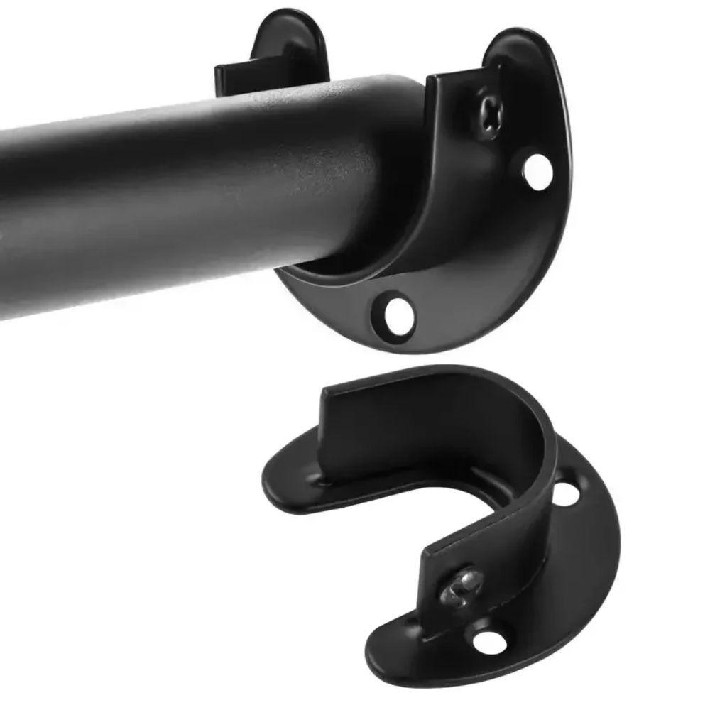 2Pcs Versatile Closet Rods Support Bracket Wardrobe Hanging Rod Ends Bracket  Wardrobe