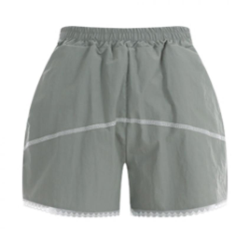 Shop   Women Vacation Look Stitched Lace Training Shorts Pink Yz Wpt 12123