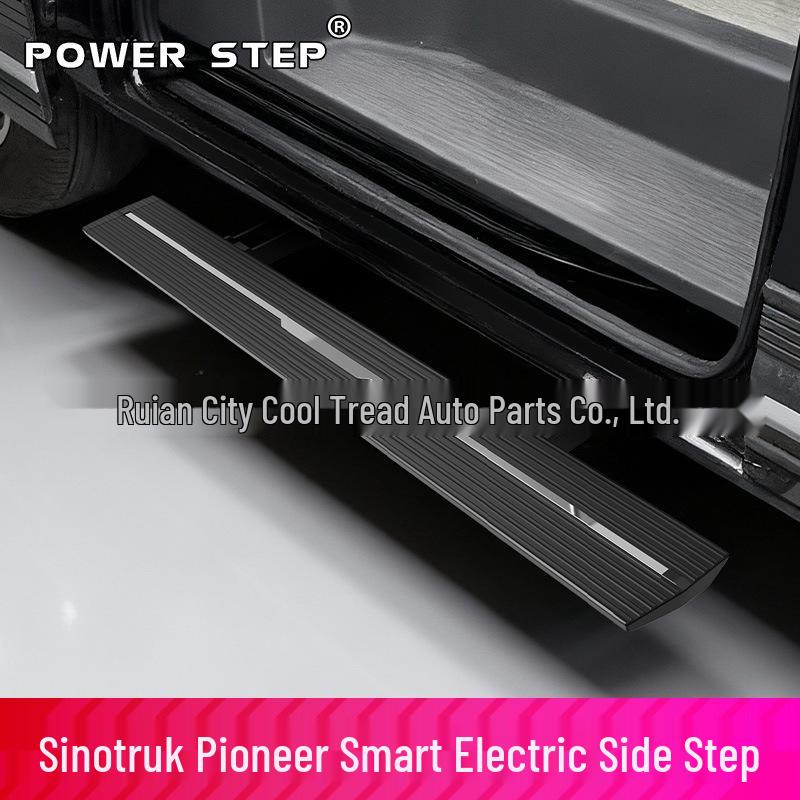 24+ Sinotruk Pioneer V Electric Pedals: Aluminum Alloy Automatic Retractable Right Door Welcome Lights.