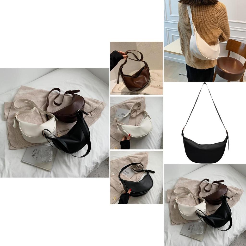Elegant Pu Dumpling Shape Handbag For Women 2021 Fall Season Fashionable