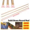 Barre di rame da 4mm/5mm/6mm aste tonde ottone massiccio ad alta precisione per progetto fai da te manico di attrezzo modellismo lavorazione hardware