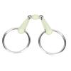 Horse Mouth Bit Stainless Steel Ring Middle Rubber Rustproof Loose Ring Horse Mouth Bit