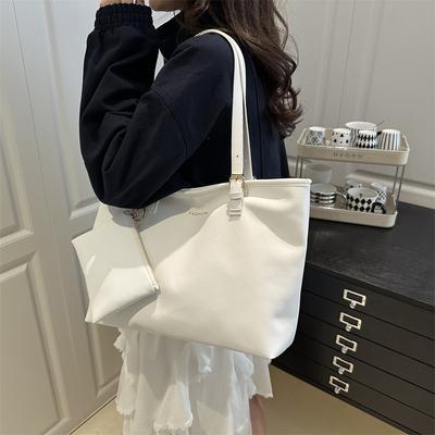 Minimalist Temperament Large Capacity Tote Bag Women's New Simple Shoulder Armpit Bag Slack Two-piece Handbag