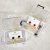 New Transparent Mini Suitcase Ultra Small Storage Box Minimalist Jewelry Desktop Organizer A Home Decoration Gift for Girlfriend