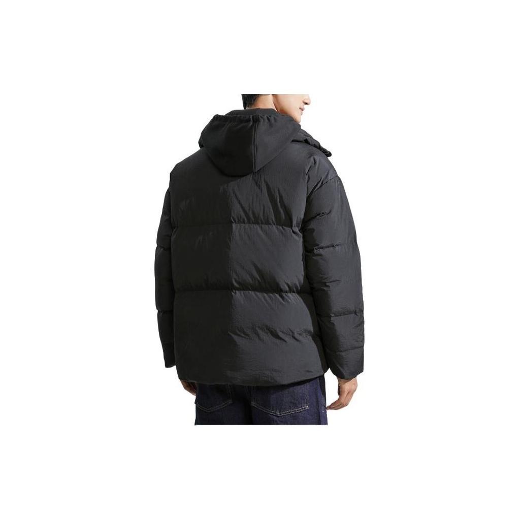 Calvin Klein Stand Collar Comfortable Delicate Warm Skin-Friendly Elegant Soft Down Jacket Unisex Outerwear Space-Black J324854-BEH