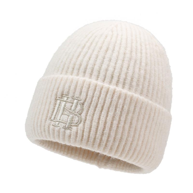 Autumn Winter Men's Hat Knitted Velvet Warm Cap Outdoor Young and Middle-Aged Wind-Proof Cap