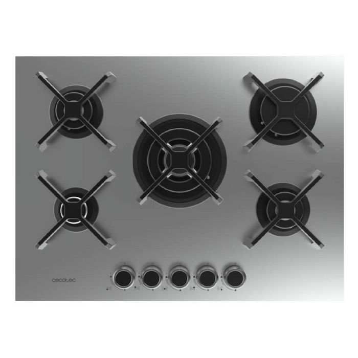 Plaque de Cuisson au Gaz 5 Feux Bolero Squad G 5400S Inox Cecotec