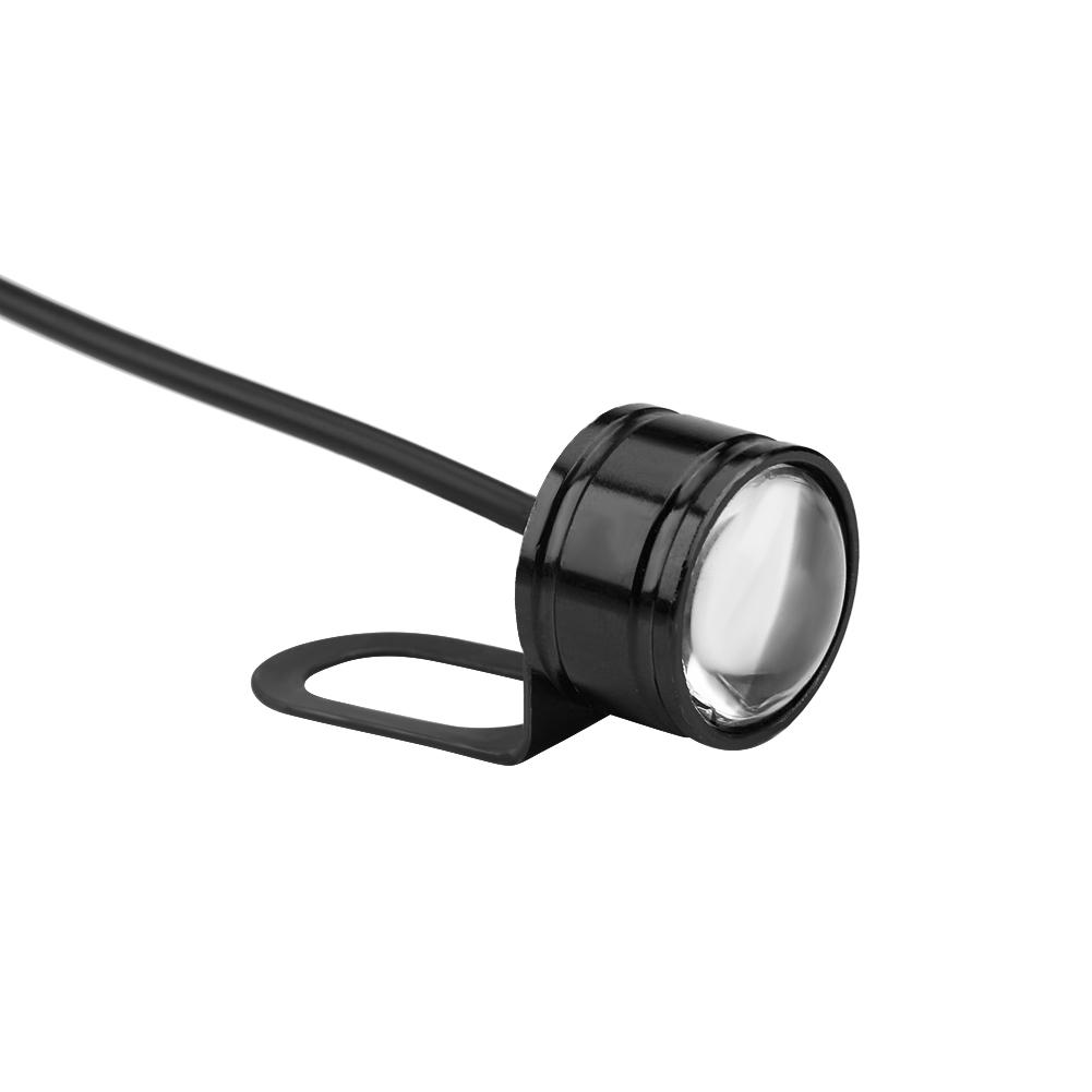 2pcs Universal LED Motorcycle Handlebar Rear Mirror Light DRL Driving Fog Lamp White