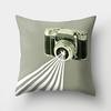 Polyester Creative Home Camera Pillow Case Car Cushion Office Pillow