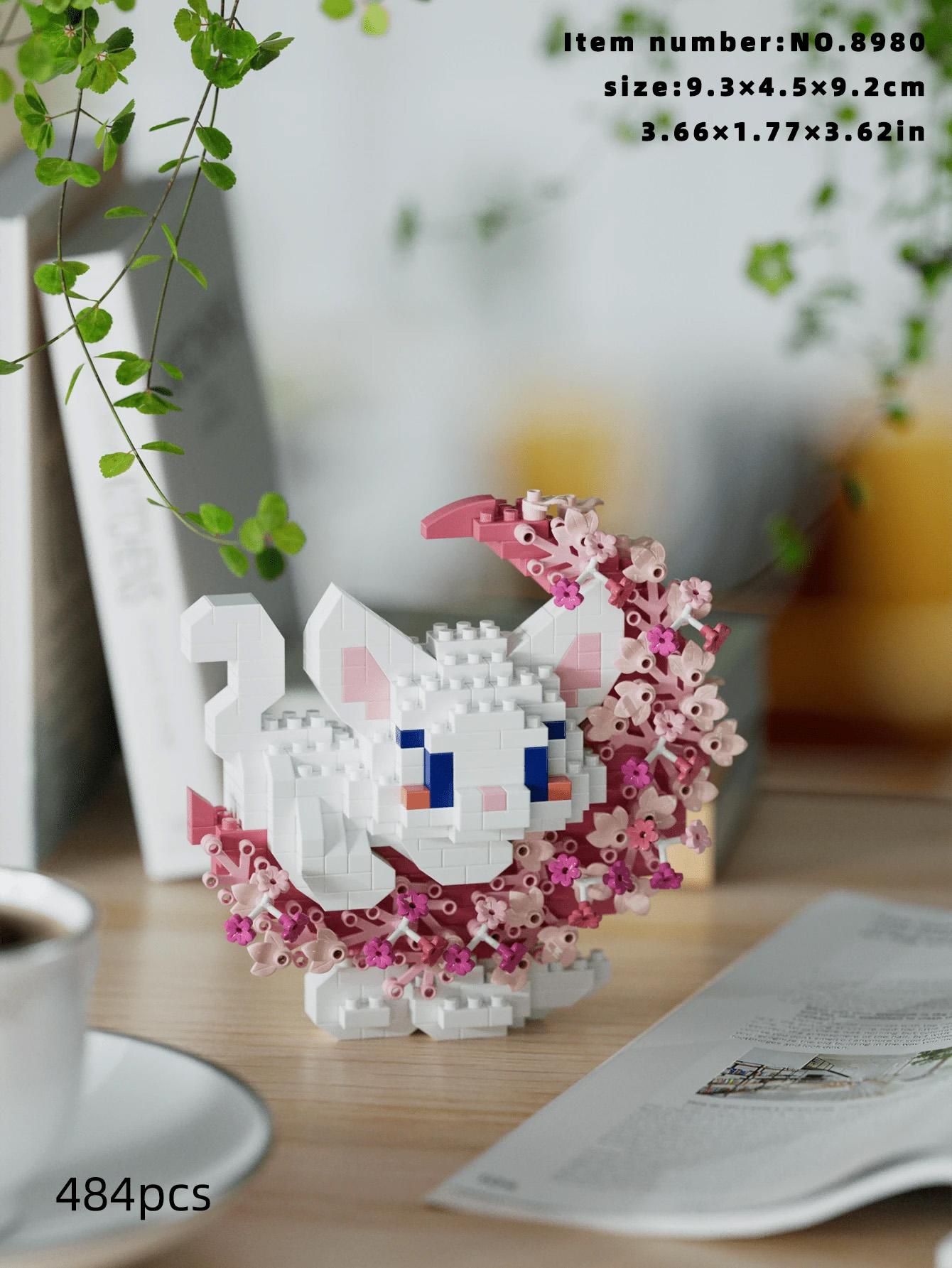 

Flower Moon mini Animal Building Blocks Small Animals Panda Fox Building Blocks Toy Assembly Model Holiday Gift Birthday Gift