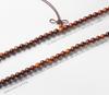 Prayer Beads Bracelet Meditation Buddhist Link Wrist Prayer Mala Rubber Prayer Beads for Men and 8mm Thunderbolt 108 Wood Necklace Women, Wood, Beads,