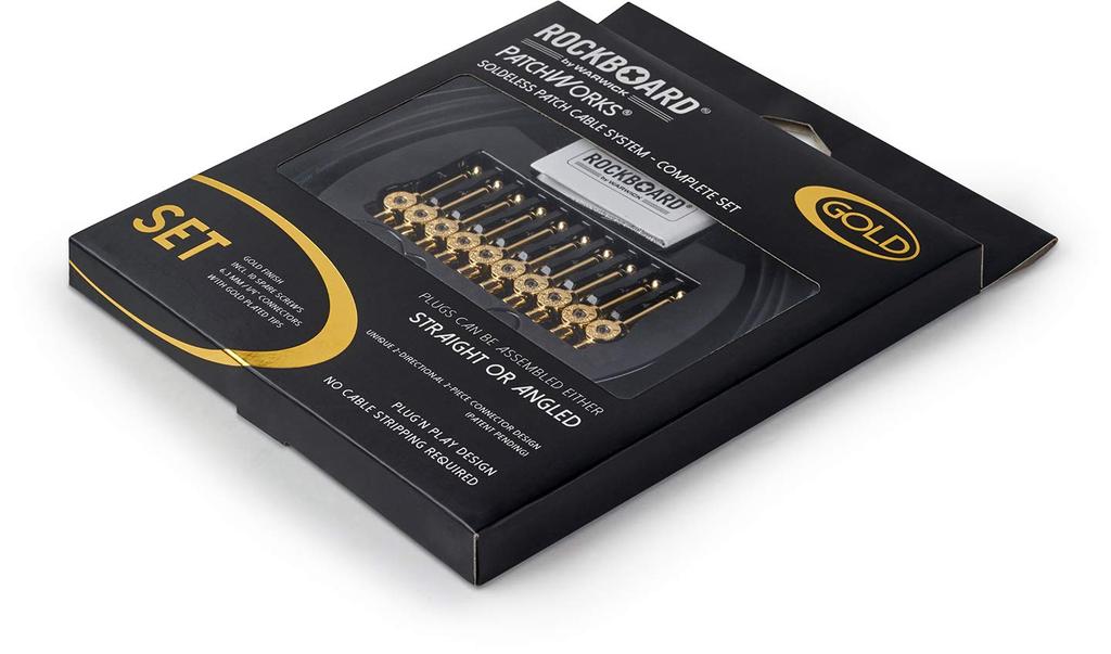 Rockboard by Warwick Patch Cable Homemade Set PATCH WORKS SET Gold