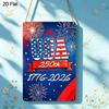 2D Flat 1pc Decorative 8*12 Inch Plaque Aluminium Metal Sign: USA 250th Anniversary Firework Art with Stars & Stripes, 1776-2026 Patriotic Design