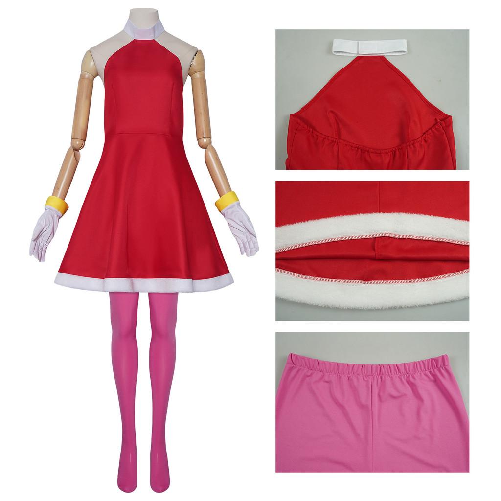 Amy Cosplay Rose Anime Stage Performance Costume Halloween Dress Womens
