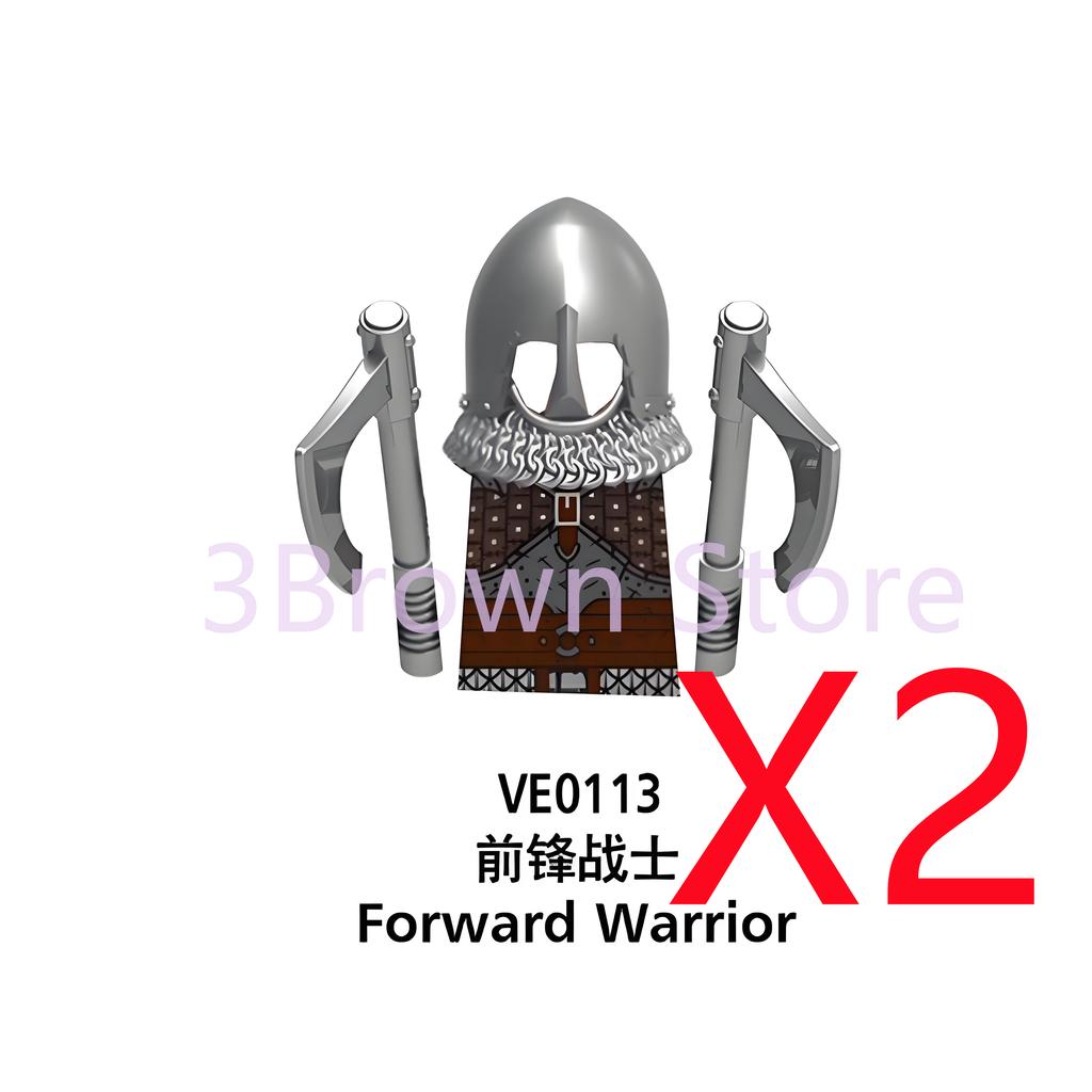MOC Medieval Building Blocks Castle Knights Army Soldiers Warrior Accessories Warhorse Helmets Shields Armor Toy Gifts S036 DIY