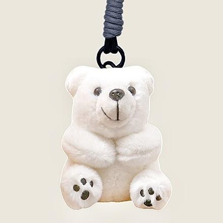 Aquarium Animal Polar Bear Pendant Simulation Plush Doll School Bag Pendant Little White Bear Doll Keychain Super Cute