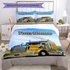 Kw Heavy Trucks Customize Your Name Bedding Set Breathable Duvet Cover with Pillowcases Home Decoration Birthday Gift