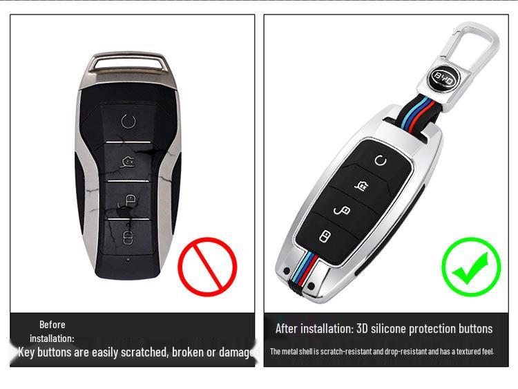 BYD Song Plus Han Qin Pro Car Key Case - Stylish Protection and Decoration