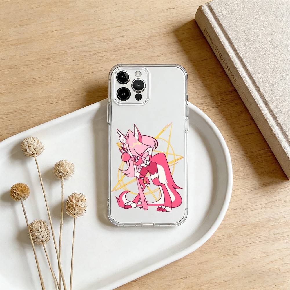 H-Helluva B-Boss-es Anime Phone Case For iPhone 17 16 15 14 13 12 11 Mini Pro Max Plus Transparent Cover iPhone11PROMAX