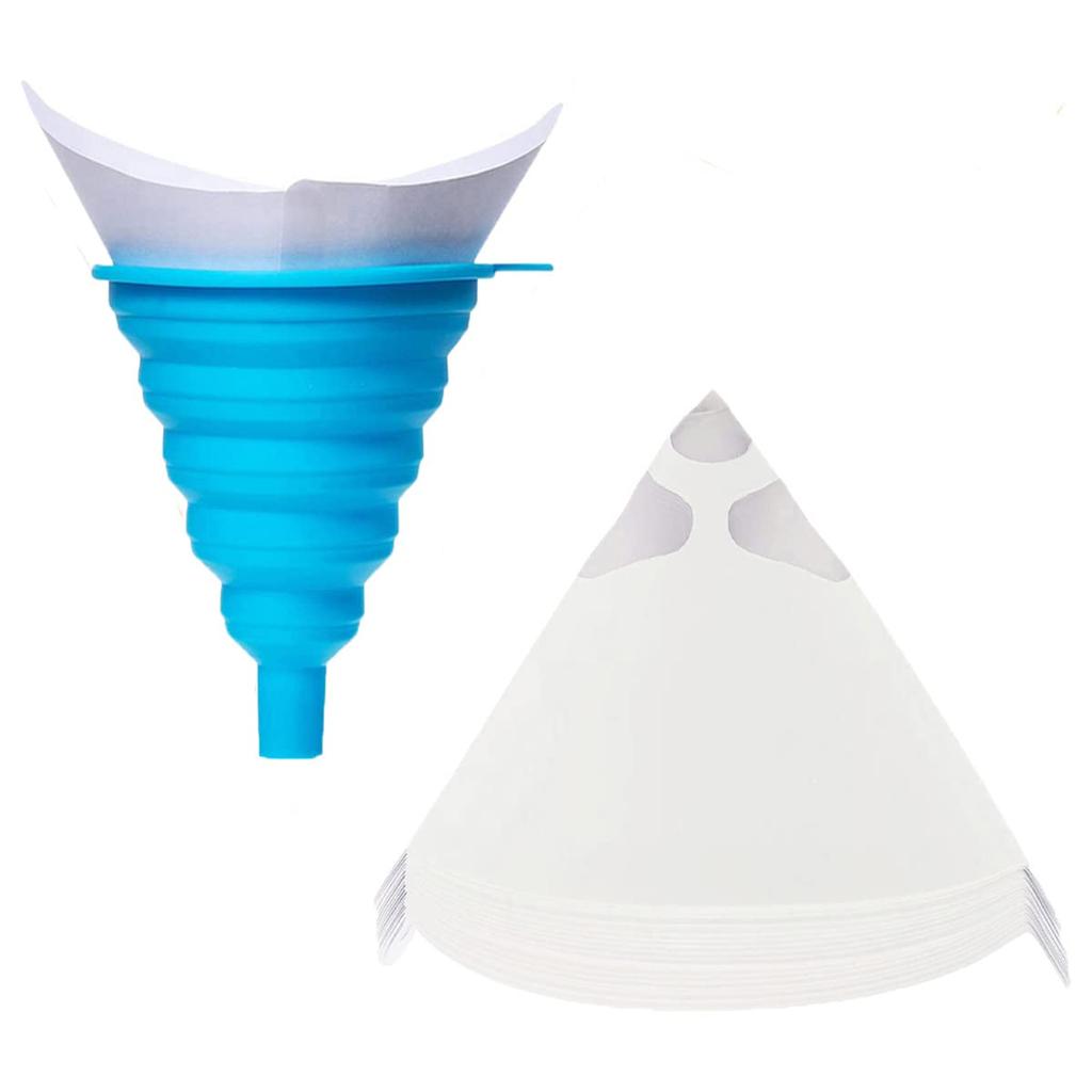 XYwax 100 Pieces Paint Strainer Funnel Filter Paper Funnel, 1x