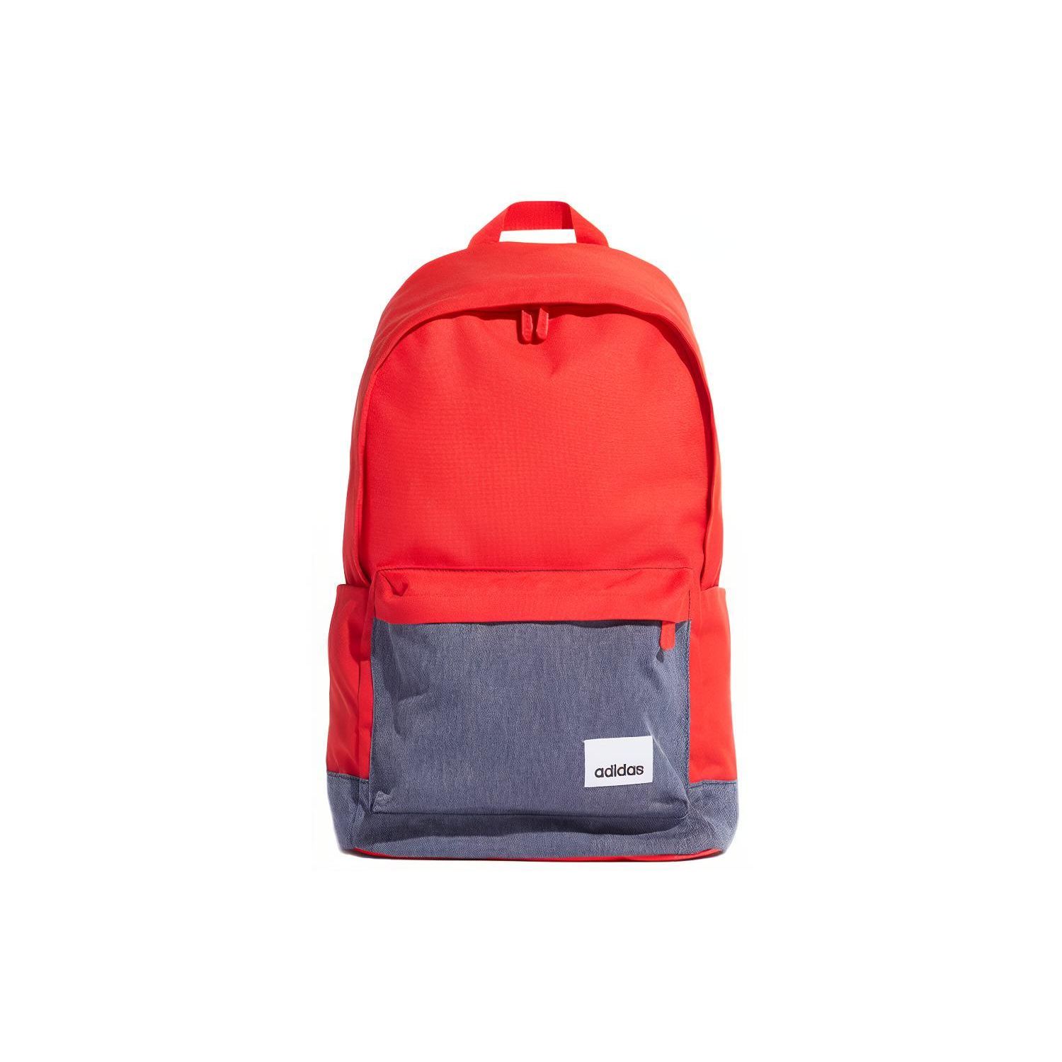 

Adidas Sports Casual Large Capacity Color Block Polyester Backpack Unisex Backpack Orange Gray EI9880 Orange/Gray