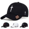 Unisex Waterdrop Cross Embroidery Adjustable Personality Baseball Hat Hip Hop Caps Spring Autumn Outdoor Sport Travel for Women Men