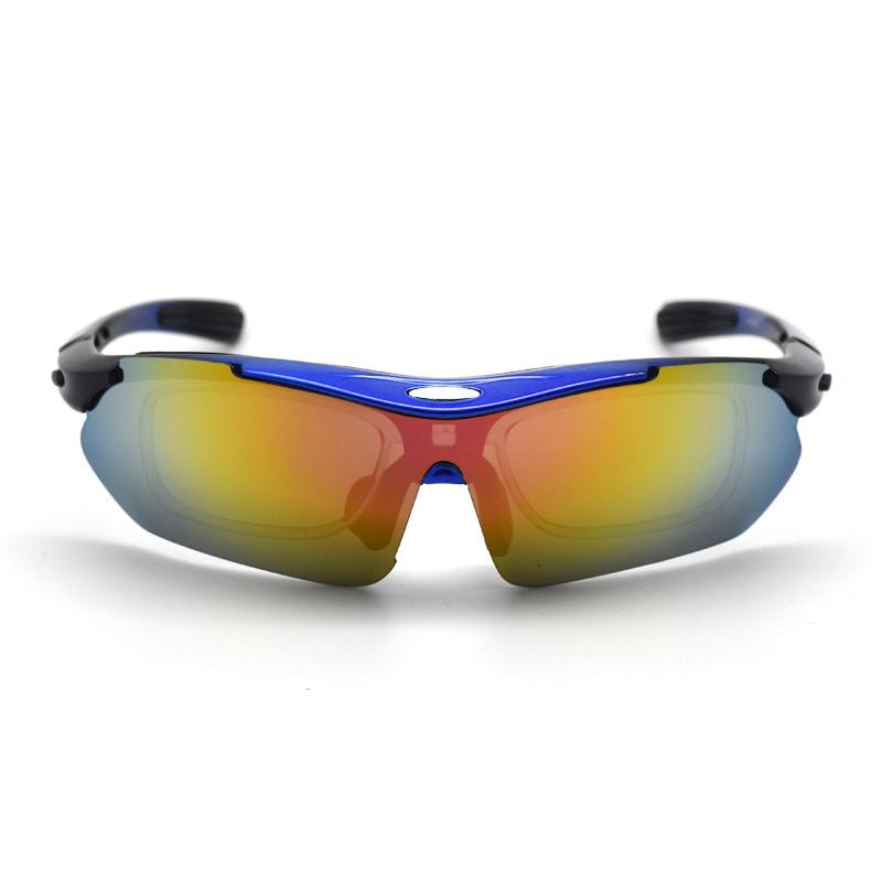 Cycling glasses Outdoor polarized protective goggles Windproof goggles Five sets of lens sets can be equipped with myopia