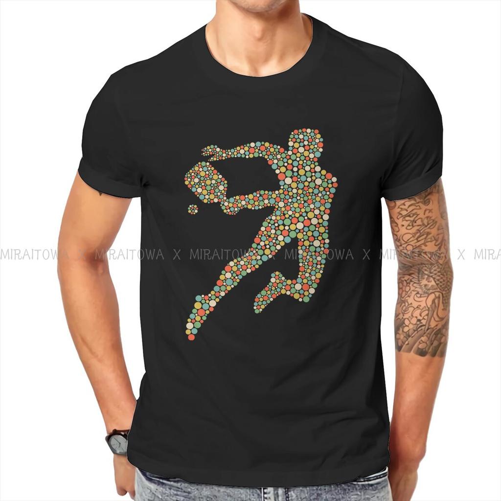 Pickleball Sport Kreatives T-Shirt für Männer Spieler Polka Dot Basic T-Shirt Personalisierbar Geburtstagsgeschenke Oberteile