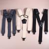Heavy Duty Work Suspenders For Men Wide Y-Back With 3 Plastic Gripper Clasps Adjustable Elastic Trouser Pants Braces