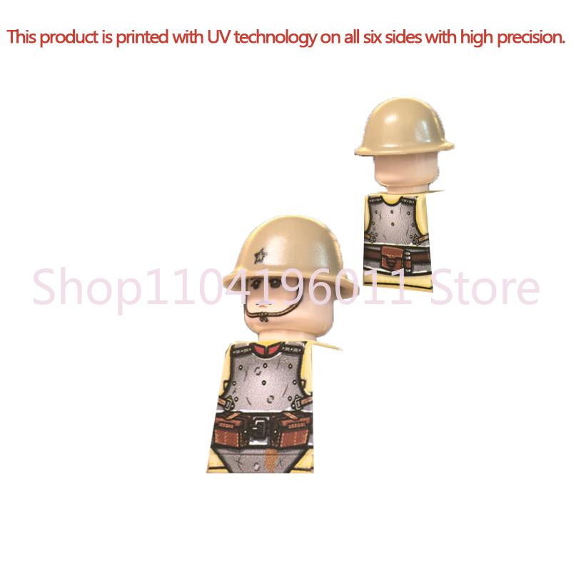 MOC UV Printing Military Building Blocks Accessories Soldier Figures Special Forces Army Sniper Police Bricks Toy Children Gift
