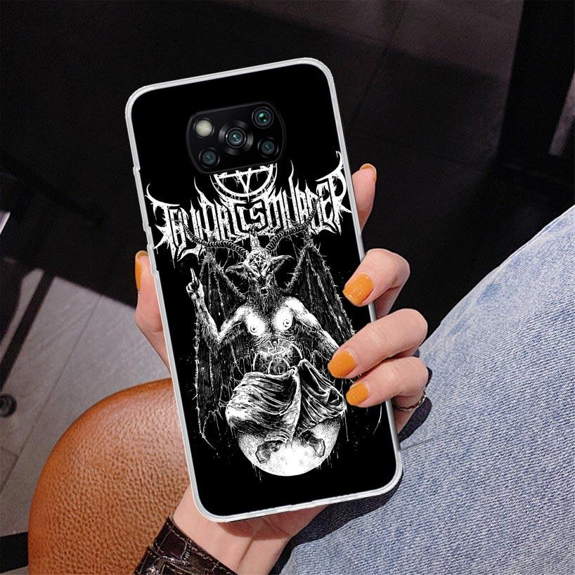 Satanic Goat Satan Devil Phone Case For Xiaomi Poco X7 X6 X5 Pro F7 Ultra Redmi 15C 15 13C 13 12C 12 10 10A 10C 9 9A 9C 9T Cover