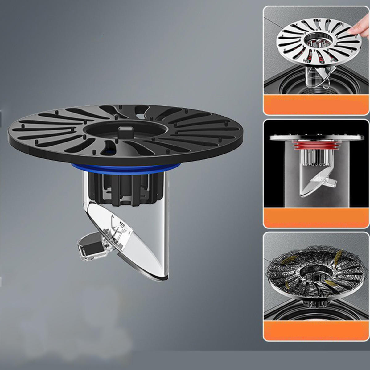 

Не пропускающий запахи напольный сливной сердечник-заглушка, обратный клапан, обрезаемый туалетный канализационный фильтр, переносной протектор для слива, аксессуары для ванной комнаты L