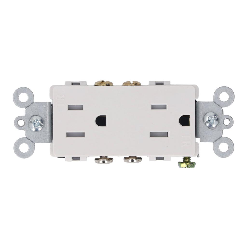 Power Outlet Box Spring Style Weather Proof Socket with Cover Outdoor Duplex Receptacle for RV